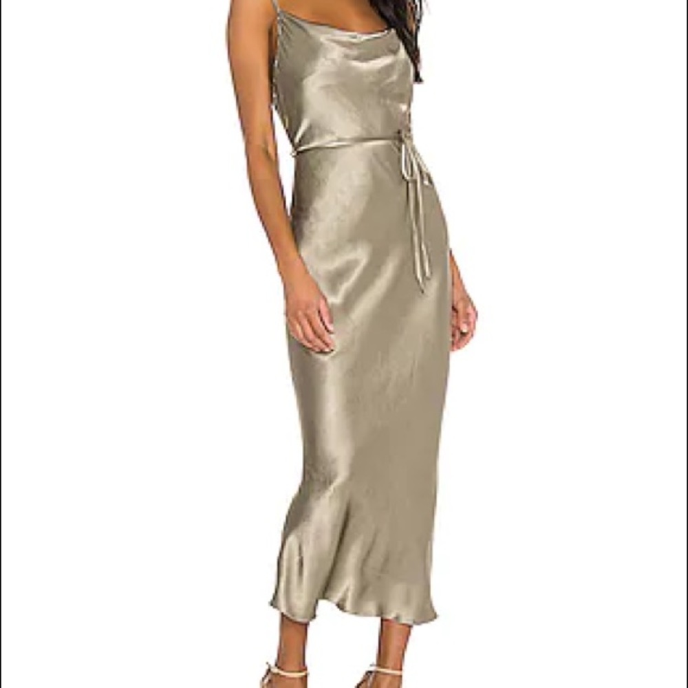 Shona Joy midi dress in sage
